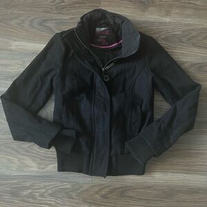 Garage Women's Classic Black Bomber Jacket